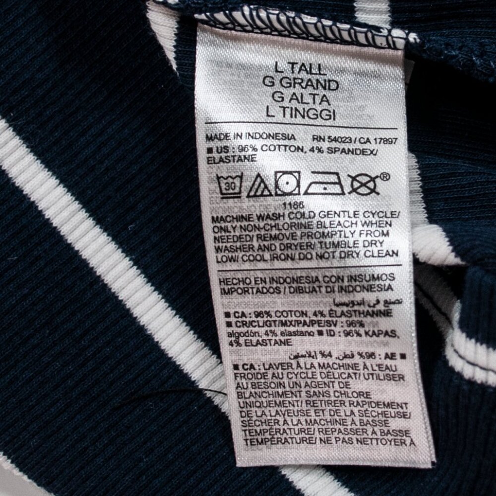 NEW Old Navy Fitted Rib Knit Dress Womens Large Tall Navy Blue Sleeveless HH04D - Picture 6 of 6
